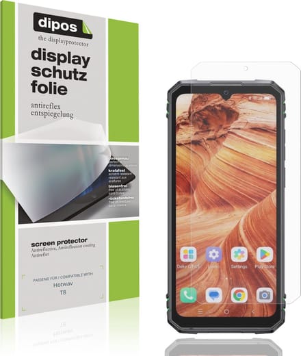 dipos – 4x Matte Beschermfolie geschikt voor Hotwav T8 | Krasbestendige & antireflecterende Screenprotector Ultra-Thin
