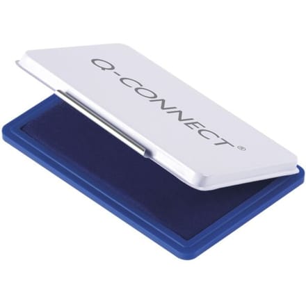 Q-CONNECT stempelkussen | ft 90 x 55 mm | blauw