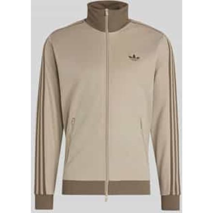 slim fit sweatjack van katoenmix met opstaande kraag