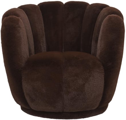 PTMD - Fauteuil Furia - Bruin - 79x78x69cm