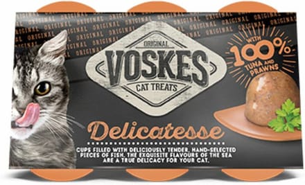 Voskes Tender Pieces Tonijn - Garnalen 6 x 25 gr