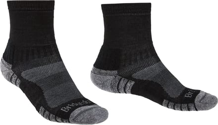 Bridgedale Heren Wandelsokken Quarter Lightweight Zwart