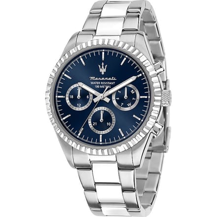 Maserati R8853100022 Heren Quartz Horloge 43 mm Blauw blauw