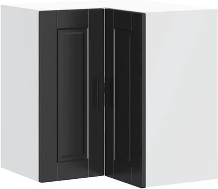 Hoekkast Keuken Wandkast Zwart - Compacte Keukenopslag
