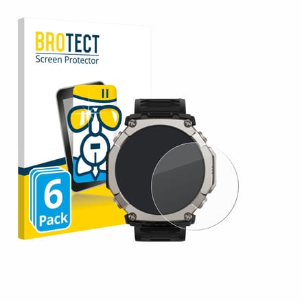 Screenprotector 6 Stuks voor Huami Amazfit T-Rex Ultra 2 Beschermglas transparant