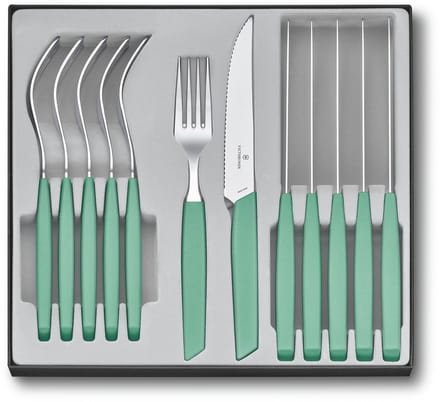 Victorinox Bestekset Swiss Modern - 12-delig - Pastel Groen - RVS/PP