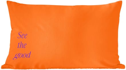 Sierkussens - Kussentjes Woonkamer - 60x40 cm - See te good - Paars - Oranje