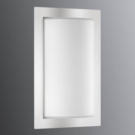 LCD Buitenwandlamp Luis, roestvrij staal, glas, E27