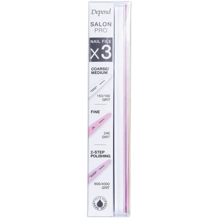 Depend Nail File Salon Pro Kit 3 st