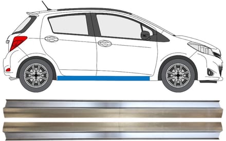 Reparatie dorpel voor Toyota Yaris 2011-2020 / Links + Rechts / Set