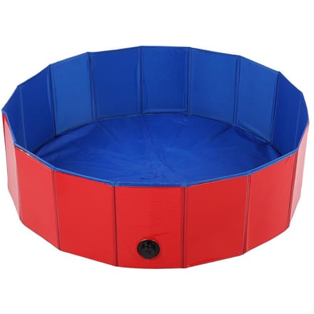 Piscine pliable pour chiens et chats, baignoire pour animaux de compagnie, rouge, taille L Large rouge