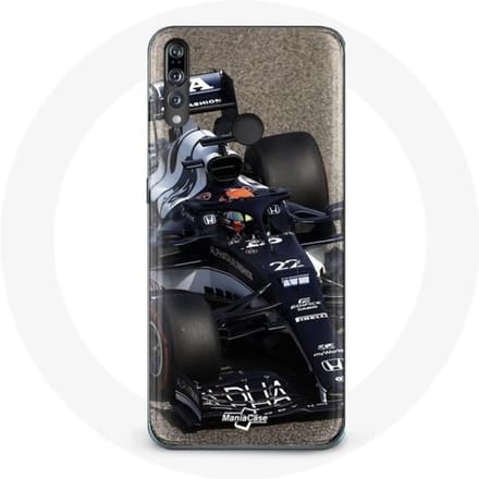 Coque - Huawei - P30 Lite - Formule 1 - Yuki Tsunoda - Souple - Bleu bleu