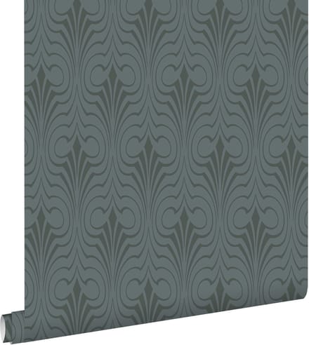 ESTAhome behang grafische vorm donkerblauw - 50 x 900 cm - 139637
