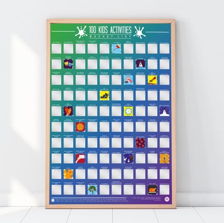 Gift Republic Bucketlist Scratch Poster - 100 Kinder Activiteiten