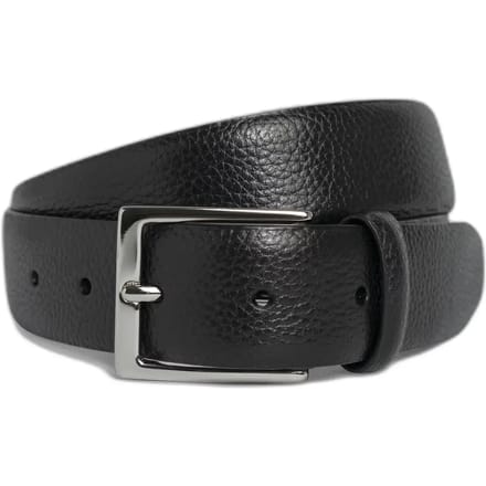Hackett 32mm Pebble Leren Riem Zwart 38 Man