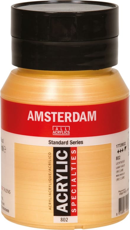 Amsterdam Standard Series Acrylverf Pot 500 ml Lichtgoud 802
