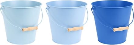 Esschert Design zinken emmer blauw