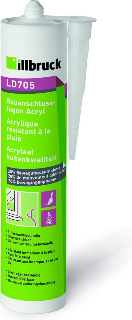 illbruck LD705 acrylaatkit - buitenkwaliteit - 310 ml - wit