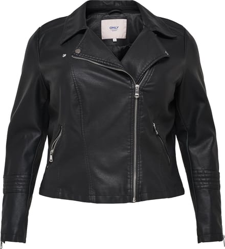 ONLY CARMAKOMA - CAREMMY FAUX LEATHER BIKER NOOS Dames Jas