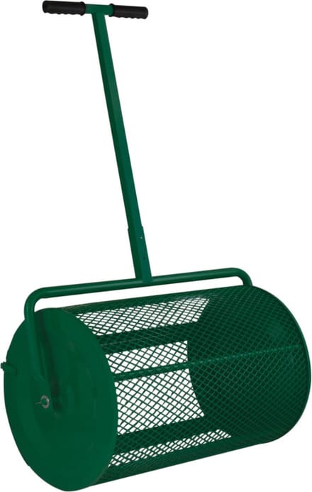 Compost & veenmos strooien compostspreider - groen - 80l - t-greep