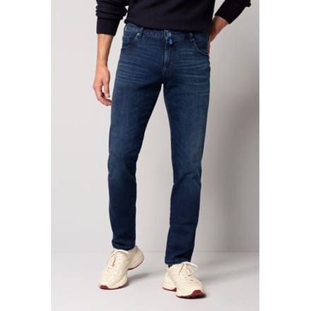 Meyer Jeans M5 Slim Thermolite Ecomade Denim Super-Stretch Dark Blue Used / male