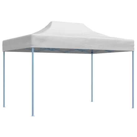 vidaXL - Partytent - inklapbaar - 280x410x315 - cm - staal - wit