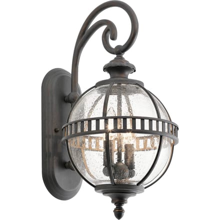 Kichler LED Wand Buitenlamp Halleron | 2X E14 Max 40W | IP44 | Dimbaar | Londonderry