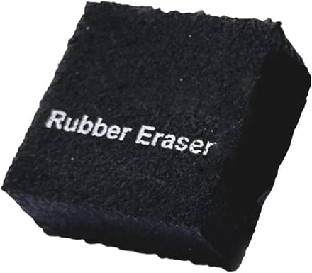 Racket Reiniger - Antislip Rubber - Onderhoud Sportuitrusting - Textuur Behoudend - 5 cm Diameter - Zwart