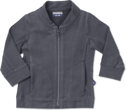 Silky Label vest met rits Glacier grey - maat 62/68 - grijs