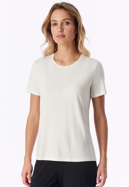 Shirt met korte mouwen, natuurwit - Mix+ Relax 44