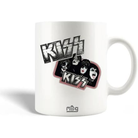 mok - KISS - Grijs - Keramiek - 30cl - Vaatwasmachinebestendig
