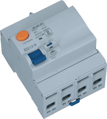 Aardlekschakelaar 63A 4 polig 300mA Type B 10kA RCD1
