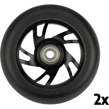 Black Dragon Stuntstep Wielen Set - Spoked Alu - Zwart