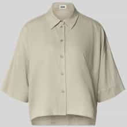 relaxed fit blouse van linnen-viscosemix