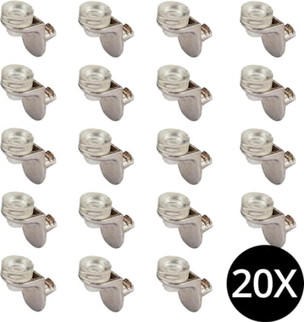 20 Legplankdragers transparante buffer 5mm