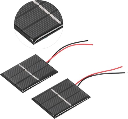 Zonnepaneel Module - Mini Zonnecellen - Buitenverlichting - Laag Licht Effect - 2 Stuks - Grijs