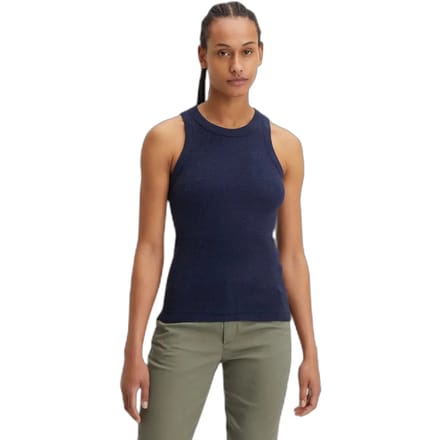 Dockers Rib Knit Mouwloos T-shirt Blauw M Vrouw
