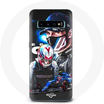 Coque - Formule 1 - Samsung Galaxy S10 - Souple - Noir - Esteban Ocon