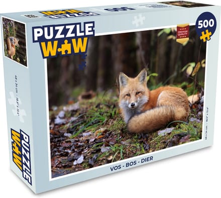 Puzzel Vos - Bos - Dier - Legpuzzel - Puzzel 500 stukjes