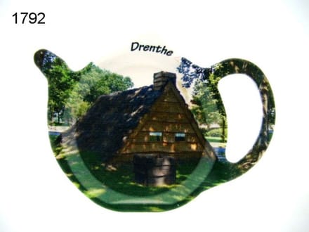 Geharo theetipje Drenthe plaggenhut – Melamine – 13 cm