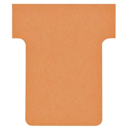 Nobo T-kaarten index 1,5, ft 53 x 45 cm, oranje, pak met 100 stuks