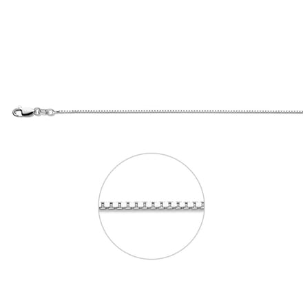 YO&NO - Ketting - Venetiaans - 1.1mm - 36cm - Kinderen - Zilver 925