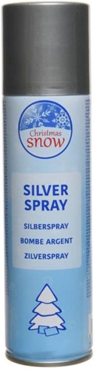 Decoris zilverspray decoratie 150ml zilver spray voor knutselen.