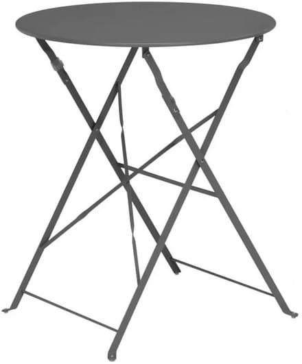 Relaxwonen - Bijzettafel - Tafel - Tuin tafel - Antraciet - Rond