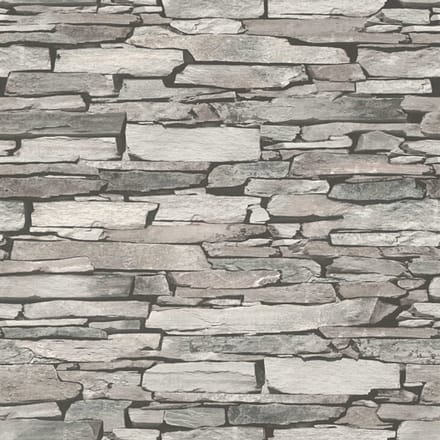 Steen behang 3d taupe grijs 9431-18