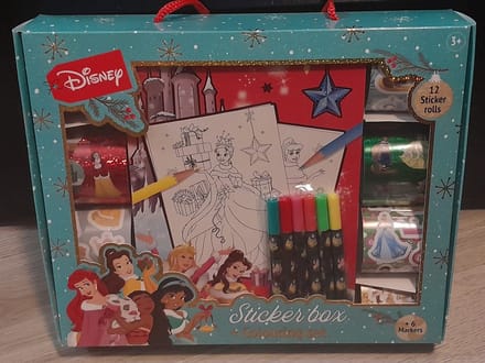 Disney Princess kerst kleurboek met leuke stickers voor kinderen