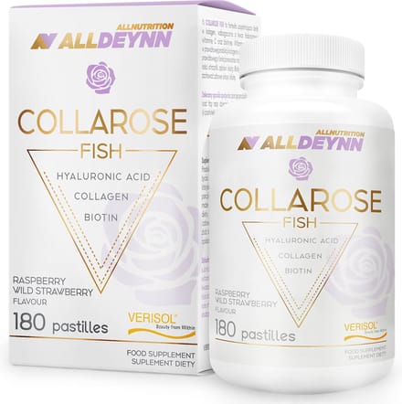 ALLDEYNN COLLAROSE Marine/Vis Kauwtabletten 180 – VERISOL® Viscollageen – Raspberry Wild Strawberry