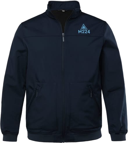 Men Plus - Heren - Softshell jasje opstaande kraag - Navy blauw - Maat L