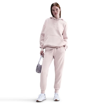 Nike Phoenix Fleece Mid Rise Trainingsbroek Dames-oud roze