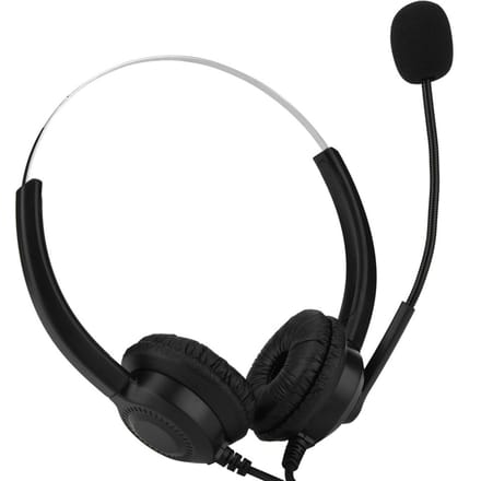 Dempen Functie Callcenter USB Headset Geluidsonderdrukkende USB Callcenter Headset met Microfoon zwart